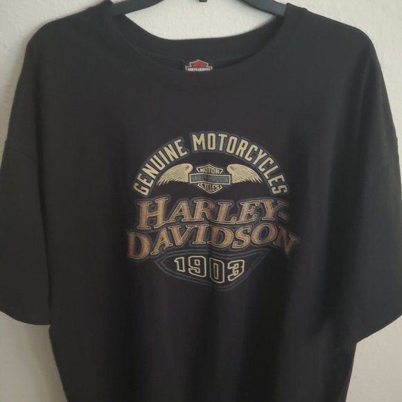 Harley Davidson Black short sleeve T-shirt 100% cotton Size 2X. - Picture 4 of 9